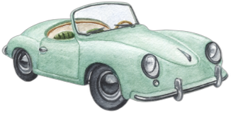 Vintage car illustration